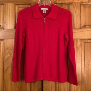 NWOT Vintage Designers Originals Studio Full Zip Sweater Size S